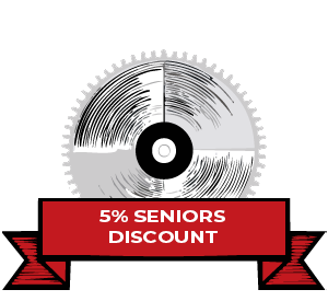 5% Seniors Discount Badge